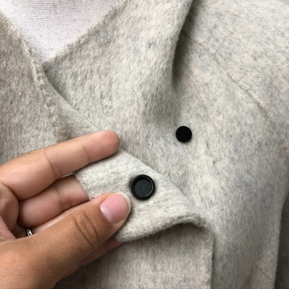 Vince Wool Coat Womens Small Gray Mid Length Outdoor Gorpcore Teacher Career‎